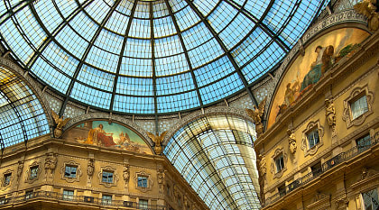 Shop in the luxury boutiques of Galleria Vittorio Emanuele II, Milan.