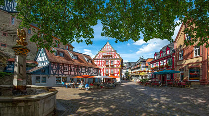 German village in the Rheingau region of Germany
