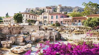 Plaka is the most ancient district of Athens in its very center, right below the Acropolis.