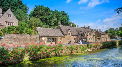 Bibury village in Cotswolds, England