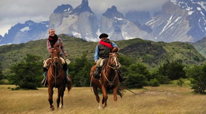Horseback ride in Torres del Paine, Chile