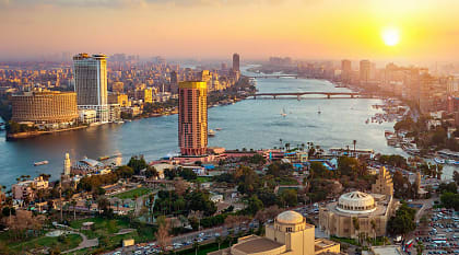 Cityscape of Cairo in Egypt