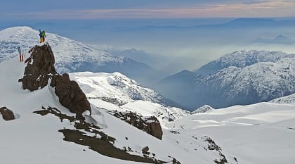 Skiing at Valle Nevado in Chile. Skiing at Valle Nevado in Chile.