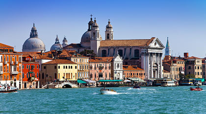Grand Venice canal in Italy