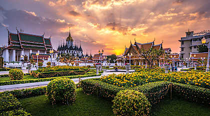 Loha Prasat Metal Palace in Bangkok, Thailand