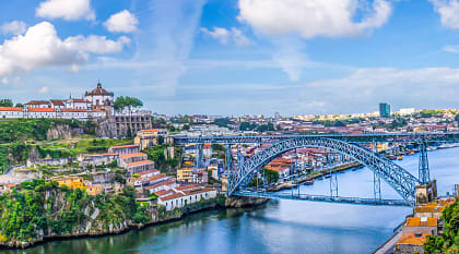 Luís I Bridge is the symbol of the city of Porto, Portugal