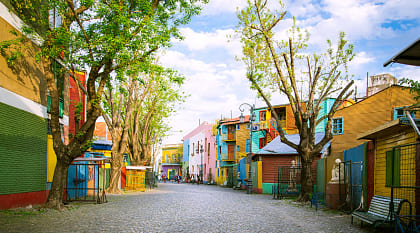 La Boca neighborhood in Buenos Aires, Argentina 