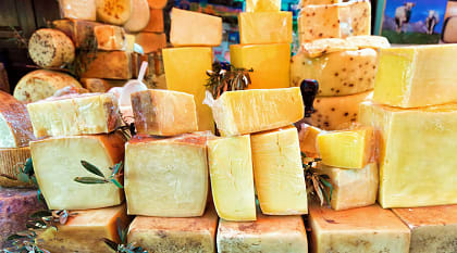 Visit Palermo's famous cheese markets
