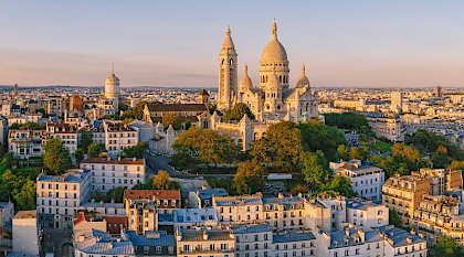 Montmartre Hill, Paris.