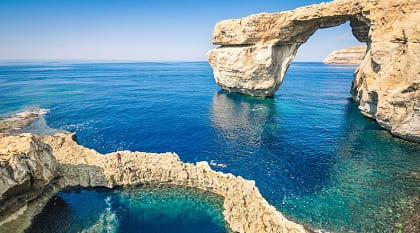 Azure waters of Goza Island in Malta Azure waters of Goza Island in Malta