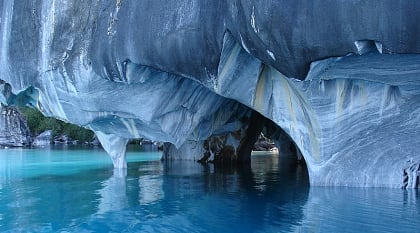 Marble Capillas in Aysen, Chile