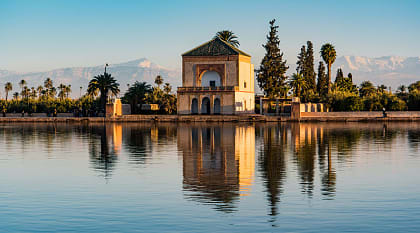 Saadian garden pavilion in Marrakech, Morocco