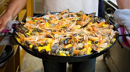 Traditional Spanish paella 