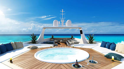 Sundeck on the luxury yatch M/Y Kontiki Wayra Sundeck on the Luxury Yatch M/Y Kontiki Wayra