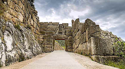 Lion Gate, Mycenae, Greece. Lion Gate, Mycenae, Greece.