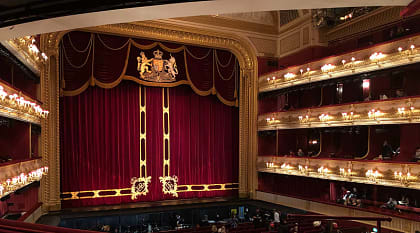 Inside the Royal Opera House in London, England