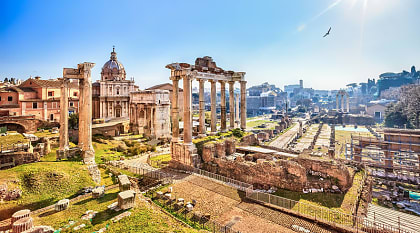 The ruins of the Roman Forum, Rome, Italy The ruins of the Roman Forum, Rome, Italy