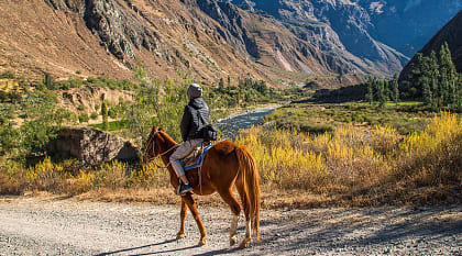 Horseback riding in Arequipa, Peru