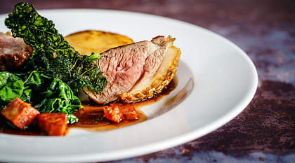 London food served at a restaurant in England