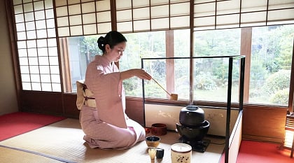 Tea ceremony in Kyoto, Japan