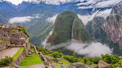 The great Inca city of Machu Picchu in Peru