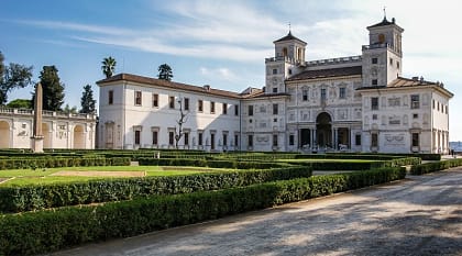 Villa Borghese is one of the richest in artistic and monumental Roman villas, Italy