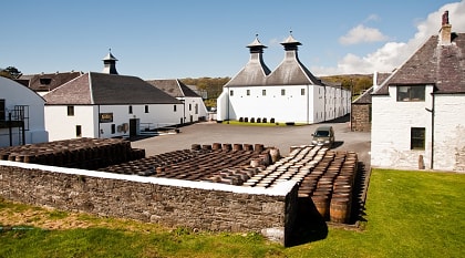 Islay Ardbeg distillery in Scotland