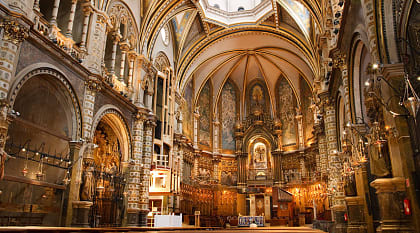 Barcelona Basilica Montserrat Monastery Catalonia, Spain