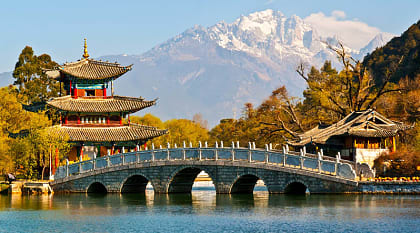 Jade Dragon Snow Mountain in Lijiang, China. Jade Dragon Snow Mountain in Lijiang, China.