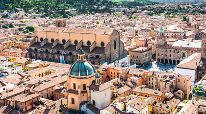Walk through the historic city of Bologna to see one of the oldest universities in Europe