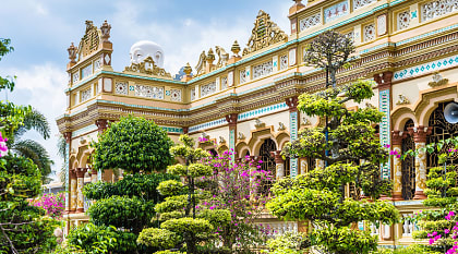 Vinh Tranh Pagoda in My Tho, the Mekong Delta