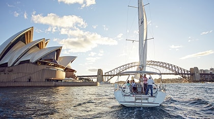 Sailing Sydney Harbour. Photo © Tourism Australia Sailing on Sydney Harbour, NSW, Australia. Photo © Tourism Australia
