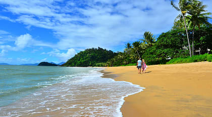 Trinity beach in Cairns, Australia
