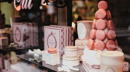 Pastry shop in Paris, France. Pastry shop in Paris, France.