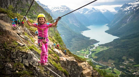 Soar across Fjords with the Ferratta Leon Skylift en route to Alesund - credit: Sverre Hjornevik Ferratta Leon Skylift en route to Alesund