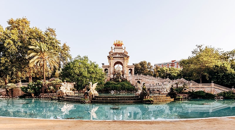 The Cascade Monumental in Barcelona, Spain. The Cascade Monumental in Barcelona, Spain.