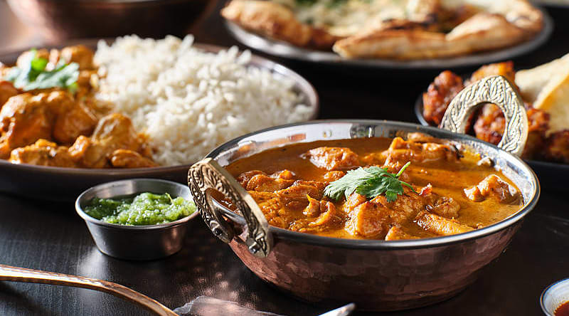 Traditional chicken tikka masala curry dish Traditional chicken tikka masala curry dish