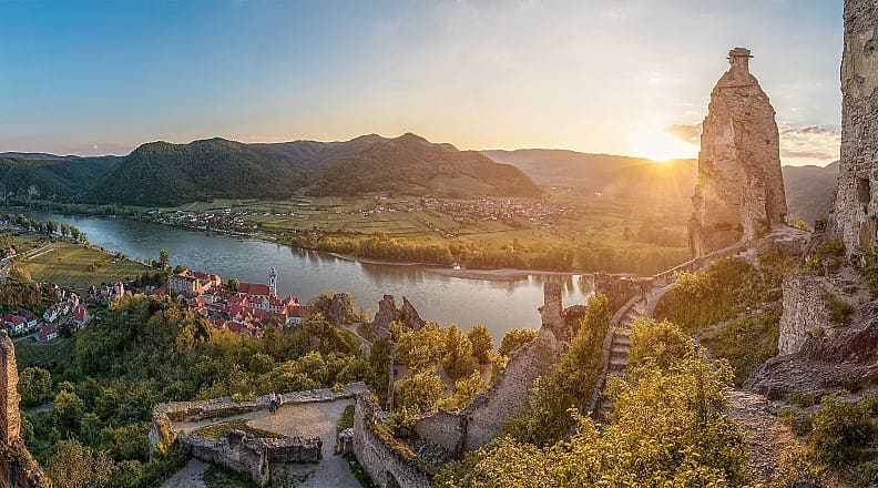 Dürnstein, Austria. Photo courtesy of the Austrian National Tourism Office/Andreas Tischler Dürnstein Castle in the Lower Austrian Wachau region on the Danube river