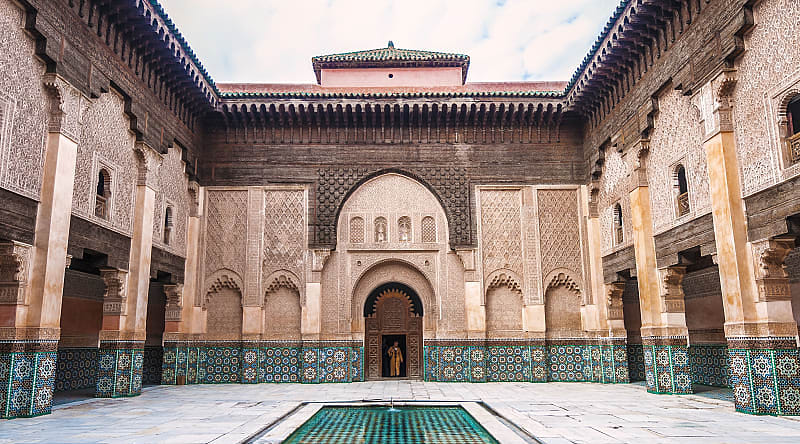 Ben Yusef Madrasa in Marrakesh, Morocco Ben Yusef Madrasa in Marrakesh, Morocco