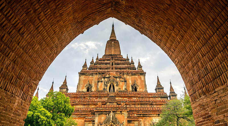 The Bagan temples of Burma in Myanmar The Bagan temples of Burma in Myanmar
