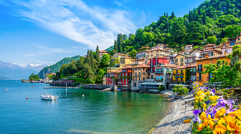 Town of Menaggio on Lake Como, Italy Town of Menaggio on Lake Como, Italy