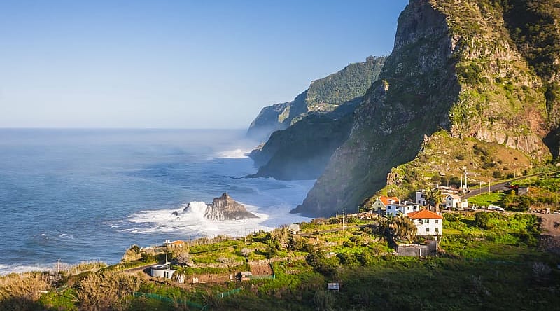 Madeira - a picturesque island covered with rocks in Portugal Madeira - a picturesque island covered with rocks