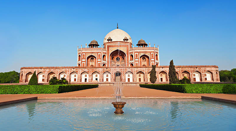 View of Humayan's Tomb in Dehli, India. View of Humayan's Tomb in Dehli, India.