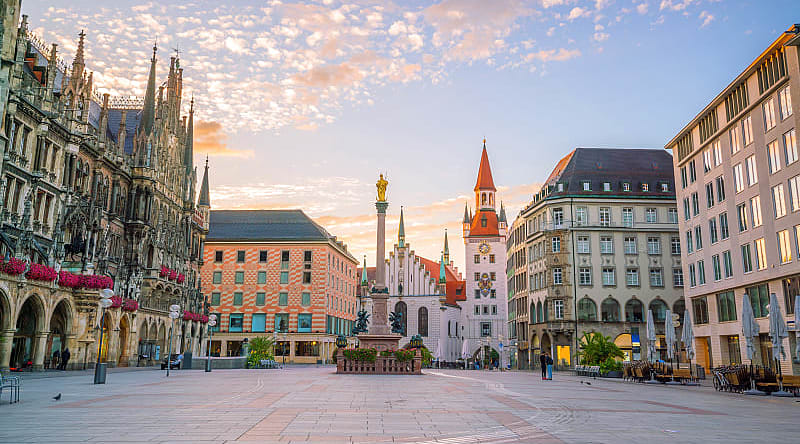 Munich, Germany View of The Old Town Hall in Munich, Germany