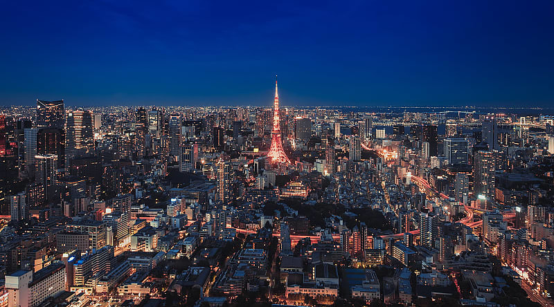 Tokyo skyline at night Tokyo skyline at night