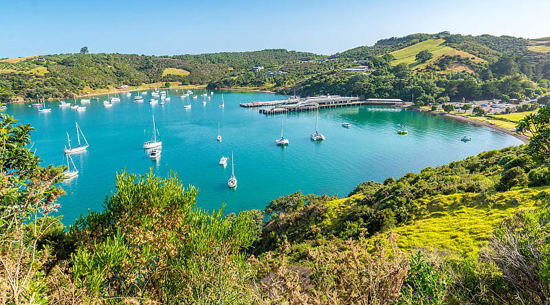 Bay on Waiheke Island, New Zealand Bay on Waiheke Island, New Zealand