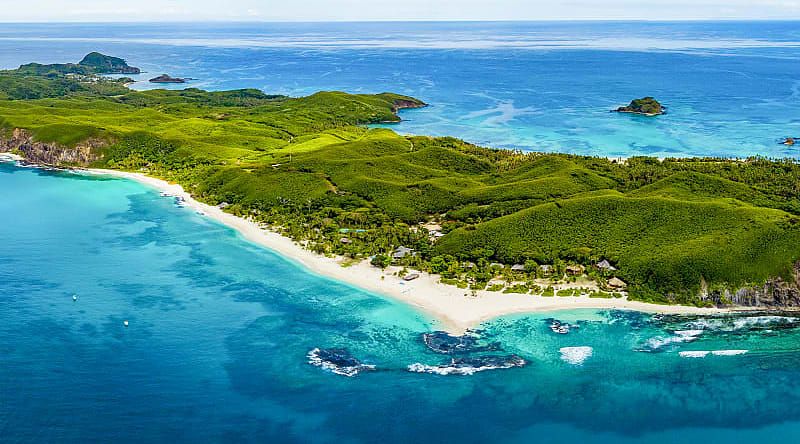 Fiji Island aerial view Fiji Island aerial view