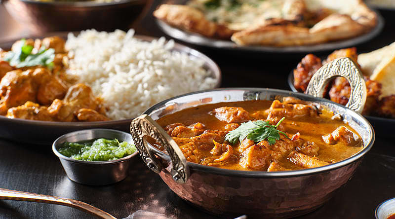 Traditional chicken tikka masala curry dish Traditional chicken tikka masala curry dish