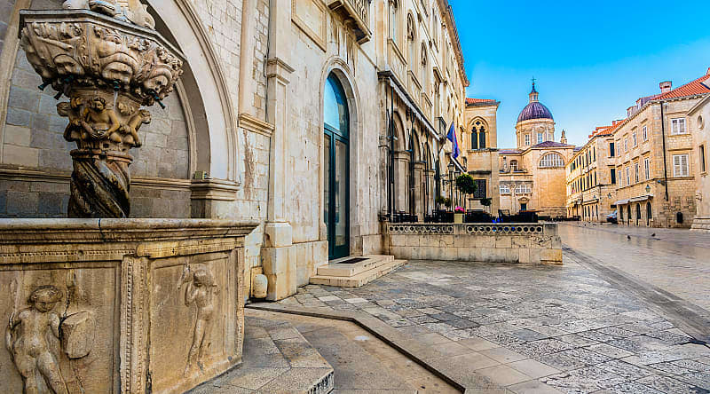 The cobblestone streets of Dubrovnik's winding alleys will make you fall in love with Croatia forever. The cobblestone streets of Dubrovnik's winding alleys will make you fall in love with Croatia forever.