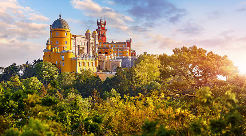 Palace of Pena in Sintra, Portugal Palace of Pena in Sintra, Portugal